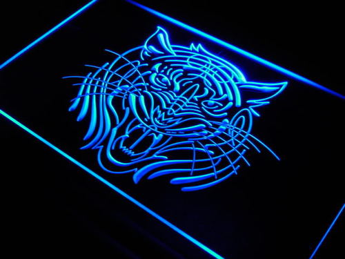 Tiger Face Animal Display Home Neon Light Sign